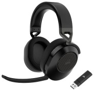Corsair HS65 Wireless V2 Auriculares Gaming Inalambricos con Microfono - Conectividad Bluetooth 5.4 e Inalmabrica 2.4Ghz - Sonido Inmersivo 7.1 - Autonomia hasta 24h - Color Negro