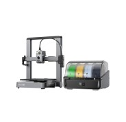 Creality Hi Combo Impresora 3D Abierta + Unidad CFS - Volumen 26x26x30cm - Calibraciones Automaticas - Extrusor Multifuncional - Cuerpo Metalico - Velocidad Hasta 500 mm/s - USB, WiFi