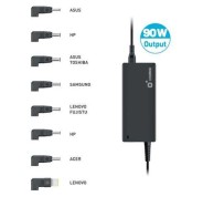 Cromad Cargador Universal Automatico 90W - 8 Puntas - Voltaje 19-20V - Selector de Voltaje Automatico - Proteccion Sobrecargas, Cortocircuitos y Sobretensión
