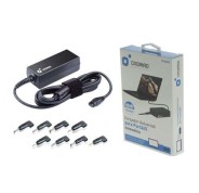 AISENS - ASLC-65WAUTO-BK Cargador 65W Automatico Universal Multitension  para Portatil con 9 Conectores + USB-A QC.3.0 - AISENS®