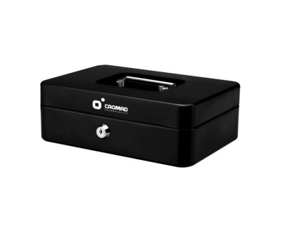 Cromad CR1225 Caja de Caudales Metalica - Cerradura de Llave - 5 Compartimentos - Asa de Transporte - 90x250x180mm