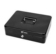 Cromad CR1226 Caja de Caudales Metalica - Cerradura de Llave - 5 Compartimentos - Asa de Transporte - 90x300x240mm