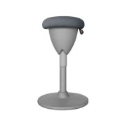 Cromad Design Taburete Multiusos - Asiento con Altura Ajustable - Giro de 360º - Tejido a Prueba de Agua - Color Gris