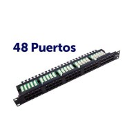 Cromad Patch Panel 48 Puertos Krone Cat 6 1U UTP 19\"