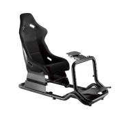 Cromad Pro R3 Asiento Simulador de Carreras - Soporte para Pedales y Volante - Totalmente Ajustable - Robusto - Peso Max. 130kg