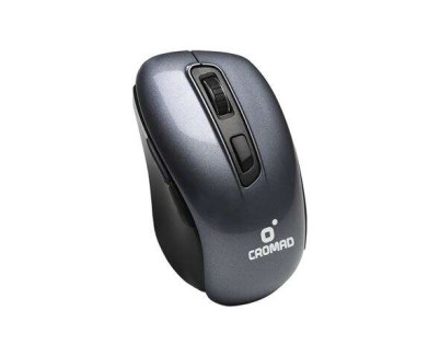 Cromad Raton Inalambrico - Hasta 10 Metros de Alcance - Incluye Mini Receptor USB - Maxima Autonomia de Bateria, Hasta 12 Meses - 3 Botones Accesibles - Bateria 1 X AA (No Incluida) - Dise&ntilde;o Comodo - Maxima Precision - Tacto Suave