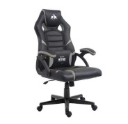 Cromad Serie Nitro Silla Gaming - Altura Regulable con Piston de Gas Clase 2 - Cojin Lumbar - Color Negro/Gris