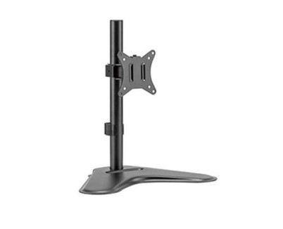 Cromad Soporte de Mesa con Base para Monitor de 17\"-32\" - Giratorio, Inclinable - Gestion de Cables - Peso Max 9kg - VESA 100x100mm