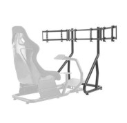 Cromad Soporte para 3 Monitores de 24\" a 32\" Ideal para Utilizar con Simulator Cockpit Seat - Sistema Antirrobo - Peso Max. 50kg - VESA de 75x75 hasta 400x200