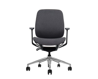 Cromad Zenith Collection Silla de Oficina - Piston de Gas de Grado 4 - Respaldo Ergonomico - Reposabrazos Ajustables - Color Negro