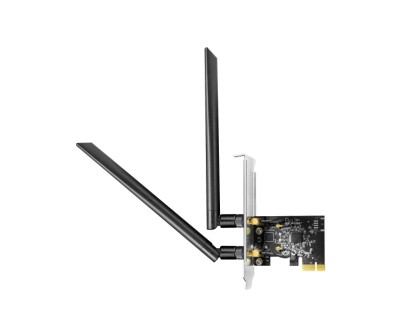 Cudy AC1300 Adaptador de Red PCIe - Doble Banda - 2x Antenas Wi-Fi 5 Desmontables - Velocidad hasta 867Mbps - 72.5x50x11.6mm - Color Negro