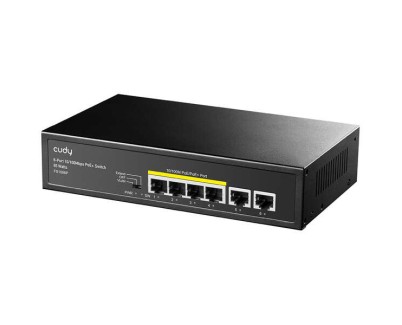 Cudy FS1006P Switch PoE+ de 6 Puertos 10/100M