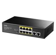 Cudy FS1010P Switch PoE+ de 8 Puertos 10/100M con 2 Puertos de Enlace Ascendente