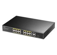 Cudy FS1018PS1 Switch Gigabit de 16 Puertos de 10/100 Mbits con 2GbE y 1 Puerto SFP