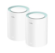 Cudy M1300 Pack de 2 Sistemas WiFi Mesh AC1200 Dual Band - 867Mbps en 5GHz, 300Mbps en 2,4GHz - 1x Puerto LAN 1000/100/10Mbps, 1x Puerto WAN 1000/100/10Mbps - 2 Antenas Internas