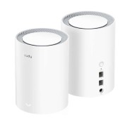 Cudy M1800 Pack de 2 Sistemas WiFi 6 Mesh AX1800 Dual Band - 1201Mbps en 5GHz, 574Mbps en 2,4GHz - 1x Puerto LAN 1000/100/10Mbps, 1x Puerto WAN 1000/100/10Mbps - 4 Antenas Internas