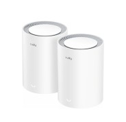 Cudy Pack de 2 Sistemas WiFi Mesh 7 Gigabit Dual Band BE3600 - Velocidad hasta 1000Mbps - 3 Puertos - Antenas Internas - Color Blanco