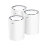 Cudy Pack de 3 Sistemas WiFi Mesh 7 Gigabit Dual Band BE3600 - Velocidad hasta 1000Mbps - 3 Puertos - Antenas Internas - Color Blanco