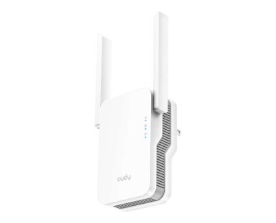 Cudy RE1800 Extensor de Rango AX1800 WiFi 6 Doble Banda - Hasta 1201Mbps - Boton WPS - 2 Antenas Externas