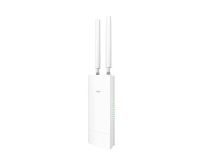 Cudy Router Gigabit WiFi 4G LTE AC1200 para Exterior - Velocidad hasta 1000Mbps - 1 Puerto - 2 Antenas 4G Desmontables - Resistencia al Agua IP65 - Adaptador PoE Pasivo de 48V - Color Blanco