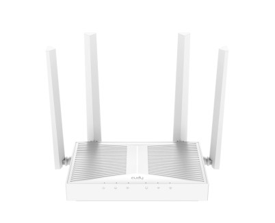 Cudy Router WiFi 6 Mesh Gigabit Dual Band AX3000 - Velocidad hasta 1000Mbps - 5 Puertos - 4 Antenas Fijas de 5dBi - Tecnologia MU-MIMO - Color Blanco