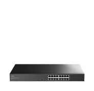 Cudy Switch Gigabit de 16 Puertos - Carcasa de Metal para Montaje en Rack - Ahorro de Energia - Plug and Play - Kit de Montaje en Rack Incluido - Color Negro