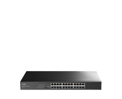 Cudy Switch Gigabit de 24 Puertos - Carcasa de Metal para Montaje en Rack - Ahorro de Energia - Plug and Play - Kit de Montaje en Rack Incluido - Color Negro