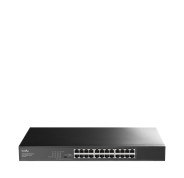 Cudy Switch Gigabit de 24 Puertos - Facil Administracion - Carcasa de Metal para Montaje en Rack - Plug and Play - Kit de Montaje en Rack Incluido - Color Negro