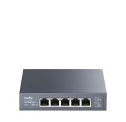 Cudy Switch No Administrado de 5 Puertos RJ45 - Capacidad Conmutacion 25Gbps - Indicadores LED - Funcion Vigilancia IGMP - Prevencion de Bucles - 119x85x28mm - Color Negro