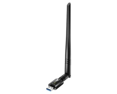 Cudy WU1400 Adaptador de Red USB 3.0 AC1300 Wi-Fi Doble Banda - Hasta 867Mbps en 5GHz - Antena de Alta Ganancia