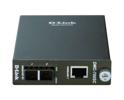 D-Link Conversor de Medios Gigabit RJ-45 a Fibra Optica SC