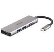 D-Link Hub USB-C 5 en 1 Lector SD, MicroSD, HDMI 4K, 2x USB 3.0