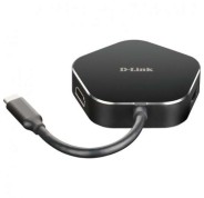 D-Link Hub USB-C a HDMI, USB-C, 2x USB 3.0