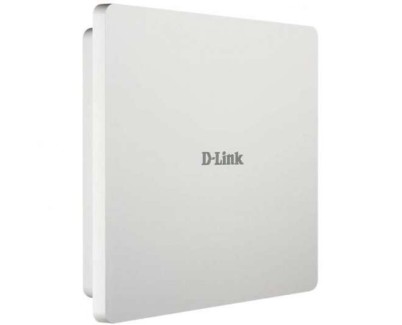 D-Link Punto de Acceso WiFi AC1200 PoE Dual Band para Exterior - 5 GHz/2.4GHz - Tasa de Transferencia Max. 867 Mbps - 2 Puertos RJ45 - Carcasa Resistente al Polvo y al Agua