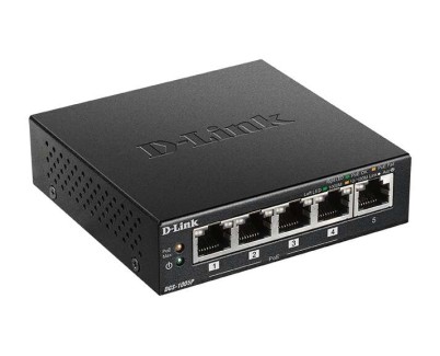 D-Link Switch 5 Puertos Gigabit 10/100/1000 Mbps - PoE+