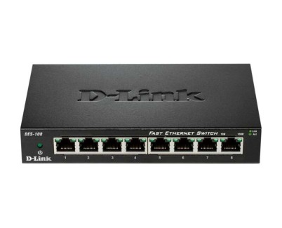 D-Link Switch 8 Puertos Fast Ethernet 10/100 Mbps