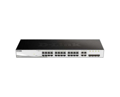 D-Link Switch Semigestionable 24 Puertos Gigabit + 4 Puertos Giga Combo