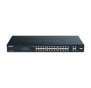 D-Link Switch Semigestionable 24 Puertos Gigabit PoE 370W + 2 Puertos Combo