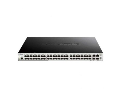 D-Link Switch Semigestionable 48 Puertos Gigabit PoE 370W + 4 Puertos Giga Combo