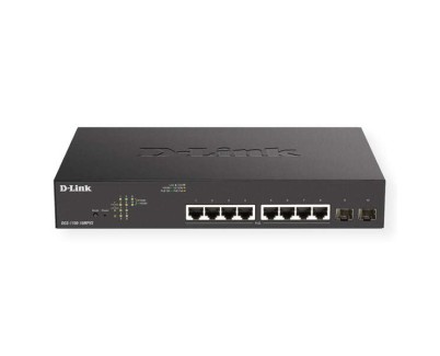 D-Link Switch Semigestionable 8 Puertos Gigabit PoE 130W + 2 Puertos Combo