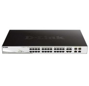 D-Link Switch Smart 24 Puertos Gigabit PoE + 4 SFP Combo