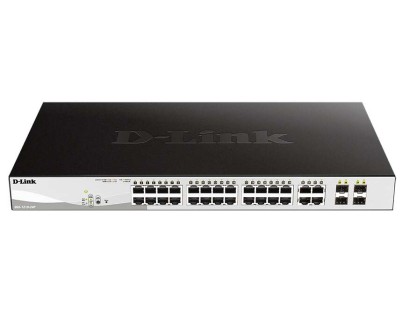 D-Link Switch Smart 24 Puertos Gigabit PoE + 4 SFP Combo