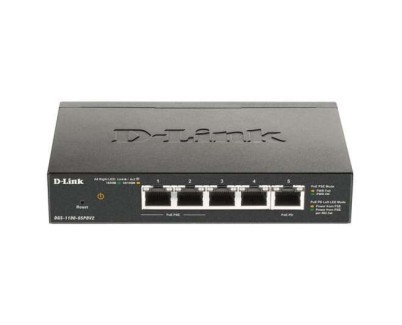 D-Link Switch Smart 5 Puertos Gigabit 10/100/1000 Mbps - PoE