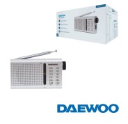 Daewoo DW1037 Radio Portatil AM/FM Analogica - Antena Telescopica - Altavoz Integrado - Incluye Auriculares - Salida Jack 3.5mm - Funcionamiento a Pilas (2xAA) - Rueda de Sintonizacion Precisa - Color Azul Plateado