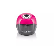 Dahle 250 Afilalapices Electrico - Para Lapices de Ø 8mm - Gran Deposito Transparente - Alimentacion con Pilas AA - Color Rosa