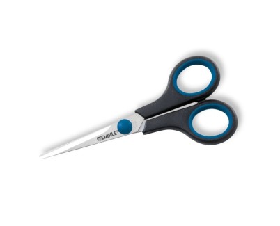 Dahle 54405 Office Comfort-Grip Tijeras de Acero Templado 14cm - Hojas Afiladas - Mangos Revestidos de Goma