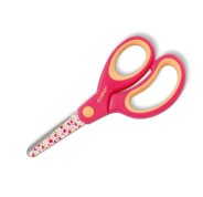 Dahle 54663 Kids Tijeras Infantiles 13cm - Puntas Redondeadas - Acero Inoxidable - Mangos Ergonomicos Recubiertos de Goma - Color Rosa