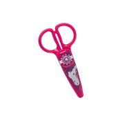 Dahle 54675 Kids Tijeras Infantiles 12cm para los mas Pequeños - Hojas de Plastico - Puntas Redondeadas - Modelo Caballo - Color Rosa