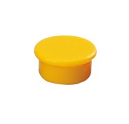 Dahle 95513 Pack de 10 Imanes para Pizarra Blanca - Diametro de 13mm - Color Amarillo