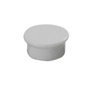 Dahle 95513 Pack de 10 Imanes para Pizarra Blanca - Diametro de 13mm - Color Gris